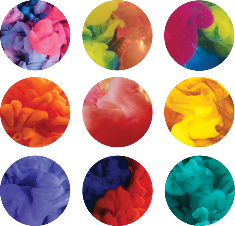 Tapis vinyles géométriques set d'autocollants fumés - TenStickers