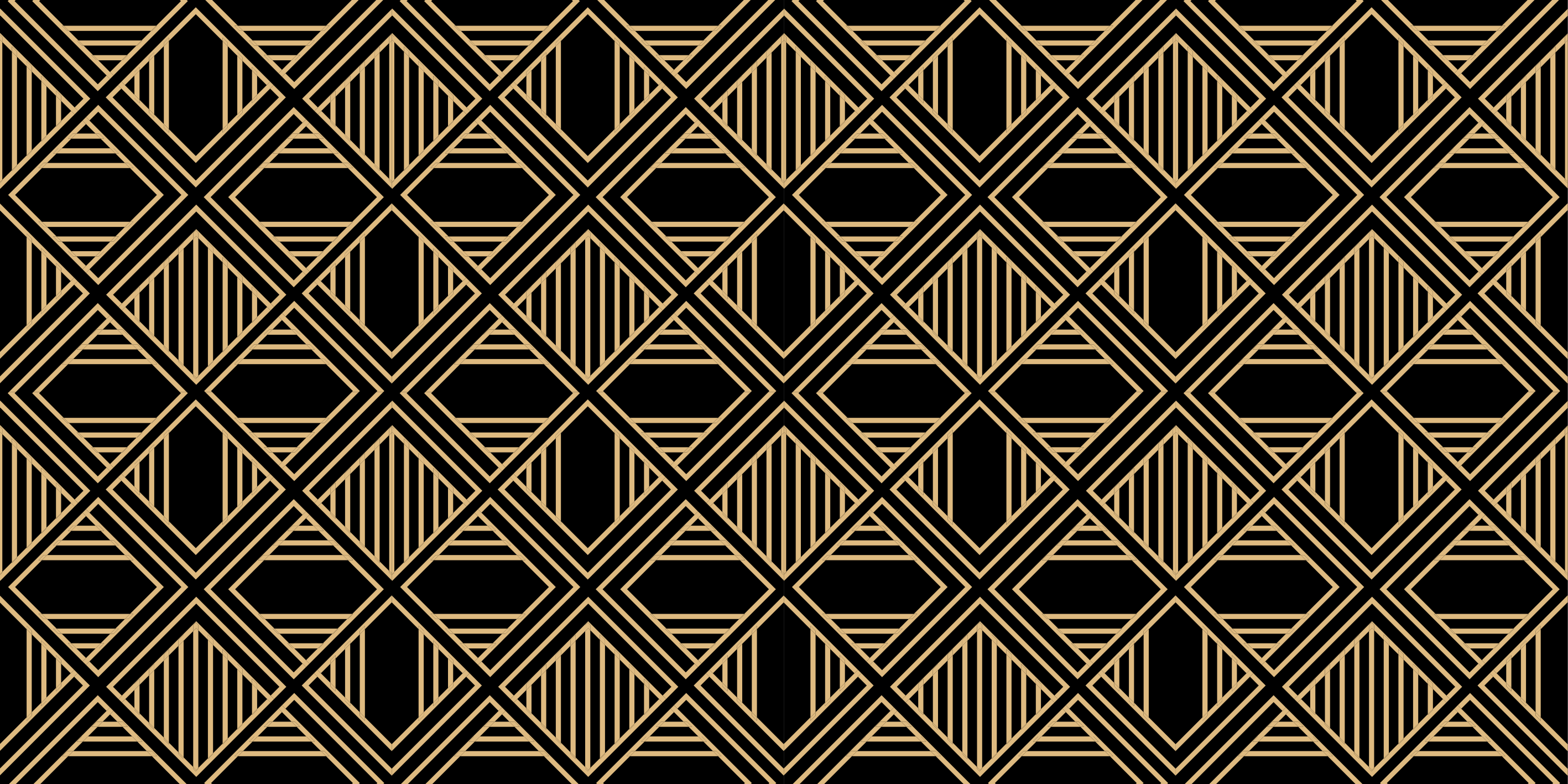 Tapis vinyles géométriques style art déco gatsby - TenStickers