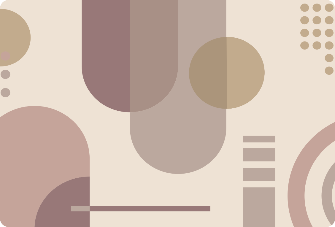 Tapis vinyles géométriques art moderne marron - TenStickers