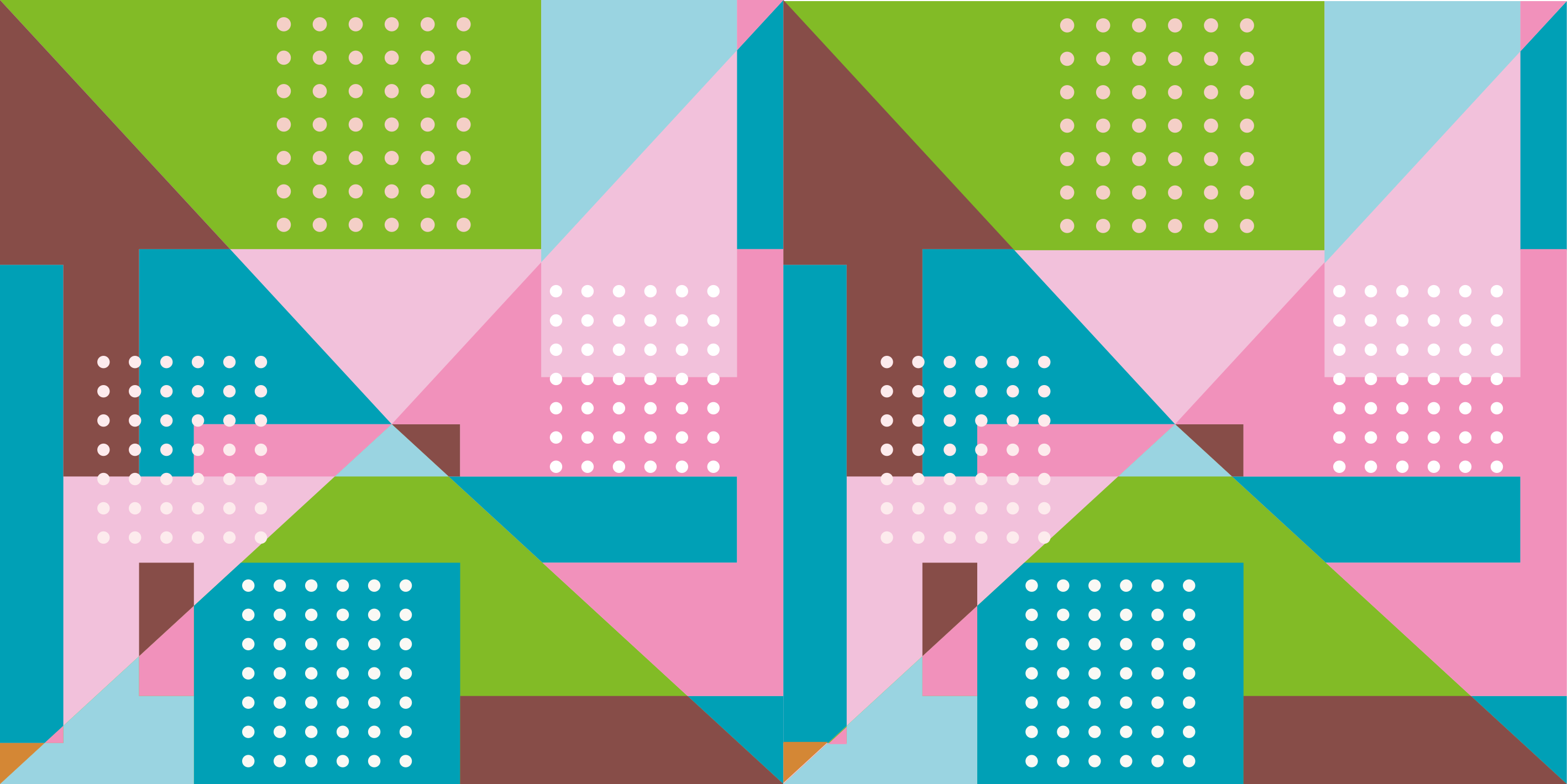 Tapis vinyles géométriques motif géométrique pastel - TenStickers