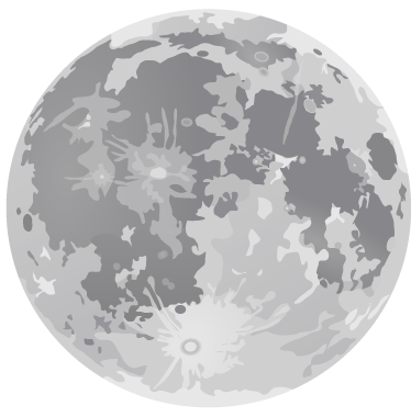 Tapis vinyle pour enfants pleine lune - TenStickers