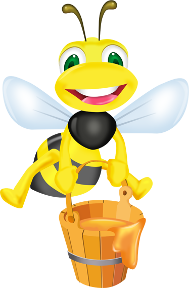 Tapis vinyle pour enfants abeille et cube de miel - TenStickers