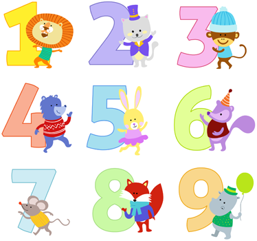 Tapis vinyle pour enfants stickers chiffres ludiques - TenStickers