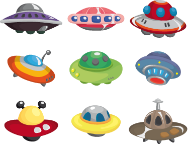 Tapis vinyle pour enfants collection ovnis - TenStickers