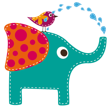 Tapis vinyle pour enfants éléphant sous la douche - TenStickers