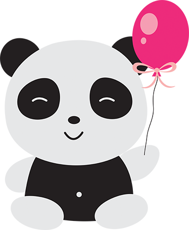 Tapis vinyle pour enfants panda avec ballon - TenStickers