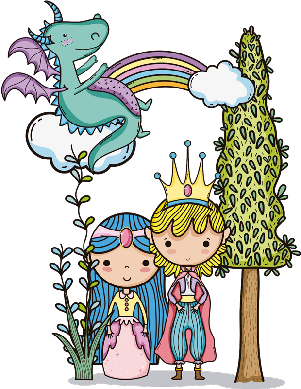 Tapis vinyle pour enfants univers magique - TenStickers