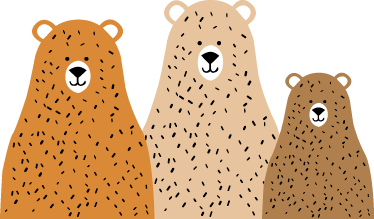 Tapis vinyle pour enfants amis les trois ours - TenStickers