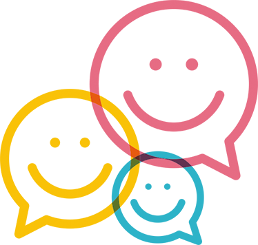 Tapis vinyle pour enfants visages souriants colorés - TenStickers