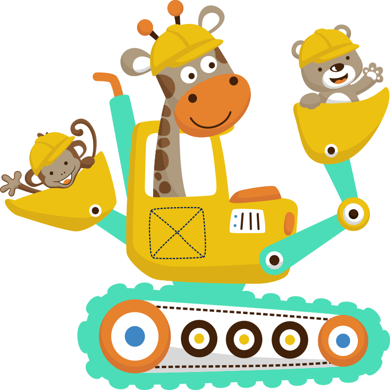 Tapis vinyle pour enfants avec animaux - TenStickers