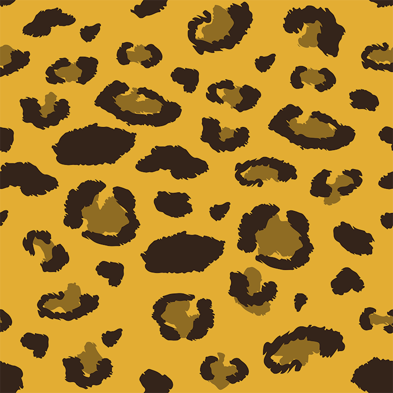 Tapis vinyle chambre motif léopard élégant - TenStickers