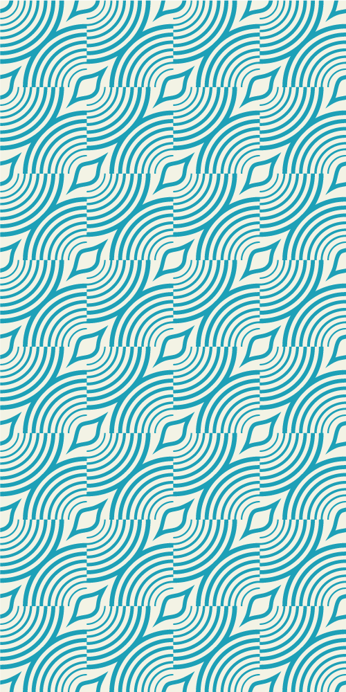 Tapis vinyle salle de bain motif marin lignes bleues - TenStickers