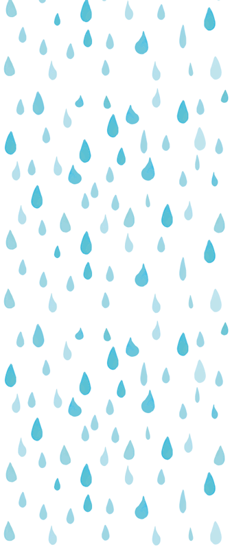 Tapis vinyle salle de bain gouttes d'eau aquarelle bleue - TenStickers