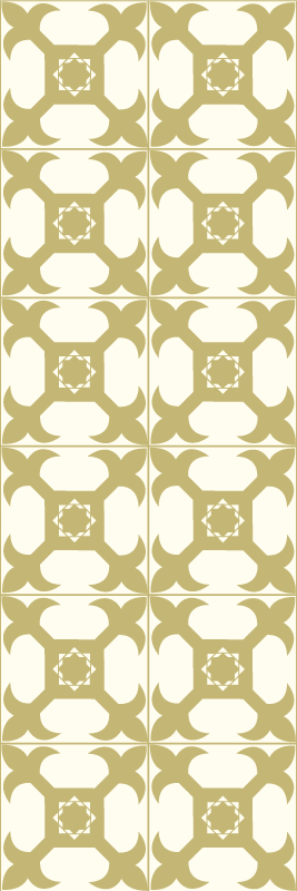 Tapis vinyle salle de bain motif carreaux lumineux - TenStickers