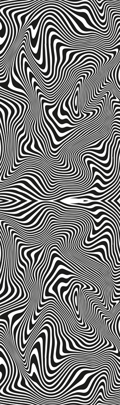 Tapis vinyle salle de bain effet 3d zèbre - TenStickers