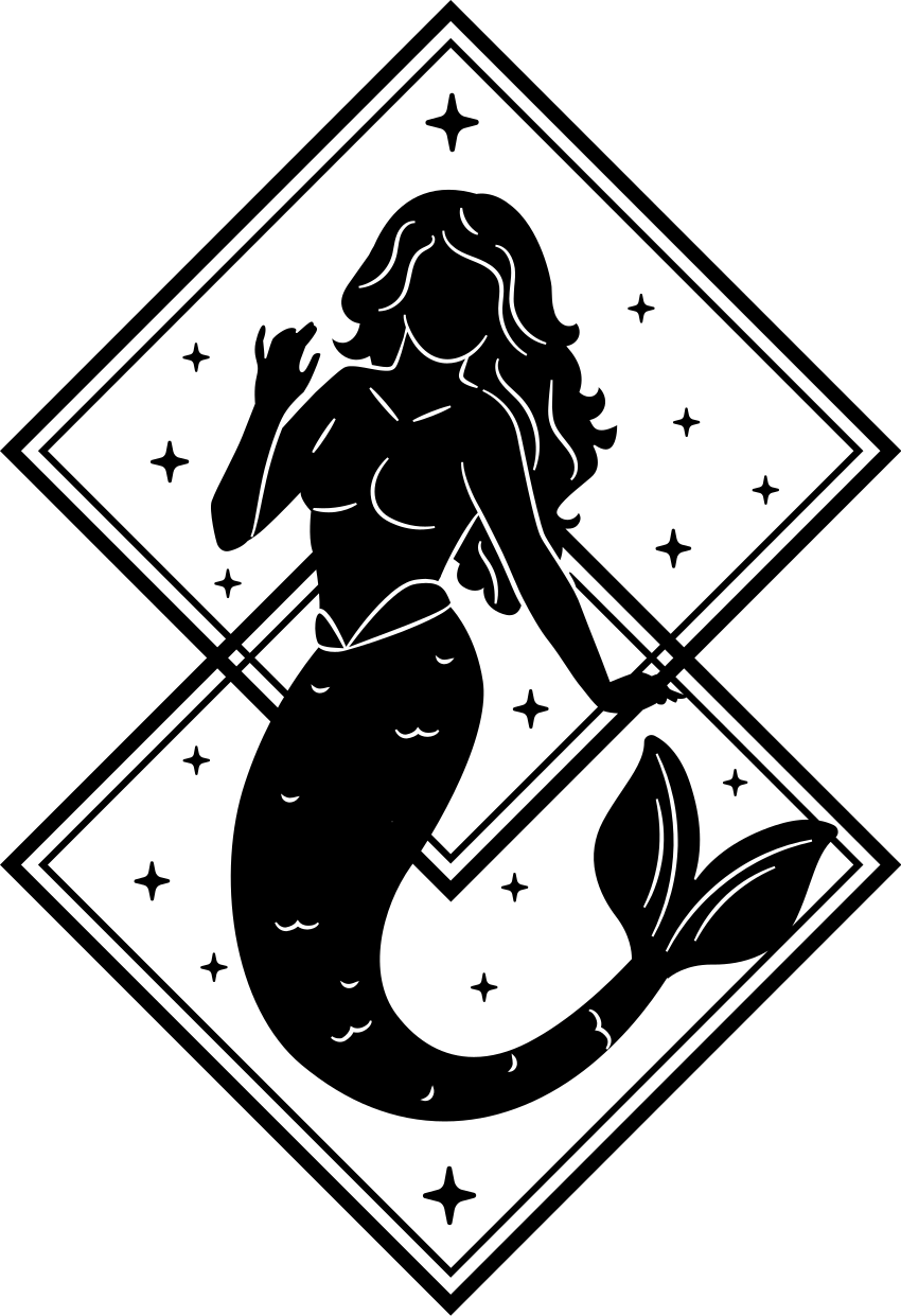 Tapis vinyle salle de bain autocollant sirène - TenStickers