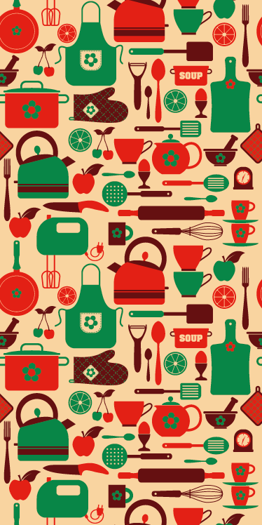 Tapis vinyle cuisine pour meuble de cuisine couvert - TenStickers