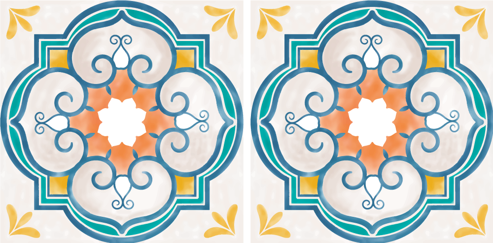 Tapis vinyle cuisine formes ciment similaires - TenStickers
