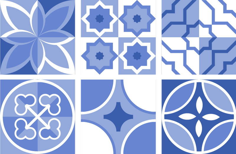 Tapis vinyle cuisine carrelage cindito - TenStickers