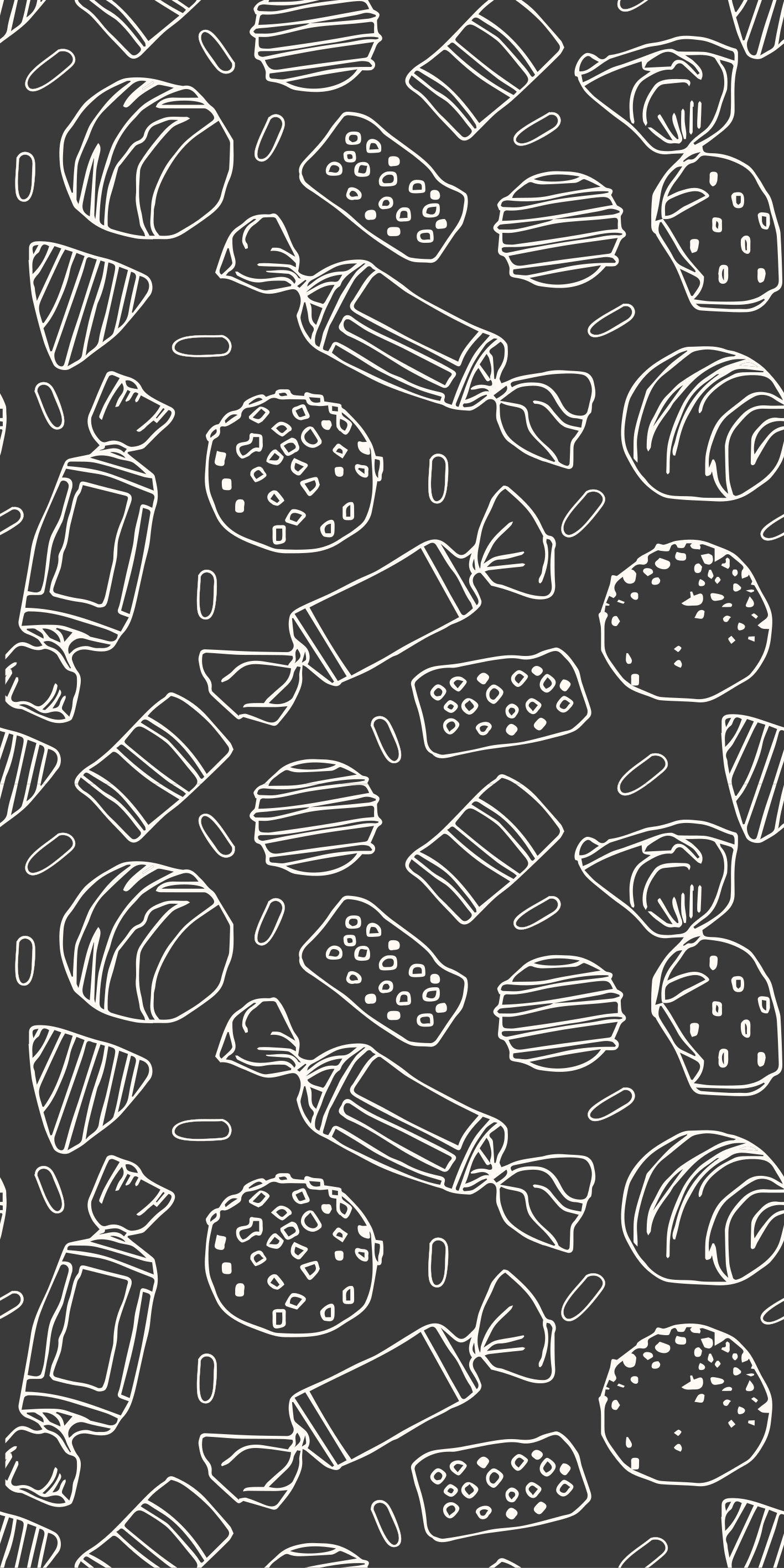 Tapis vinyle cuisine motif caramelos - TenStickers