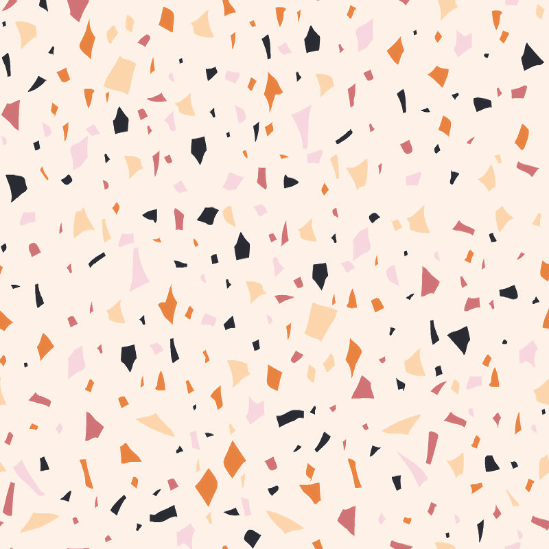 Tapis vinyle cuisine effet terrazzo gris - TenStickers