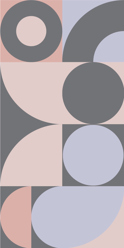 Tapis vinyle cuisine motif cercles géométriques - TenStickers