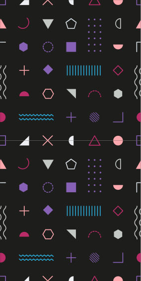 Tapis vinyle chambre formes rétro multicolores - TenStickers