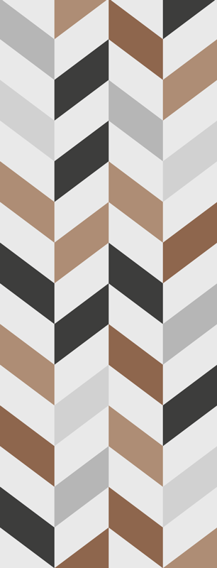 Tapis vinyle bureau blocs géométriques colorés - TenStickers