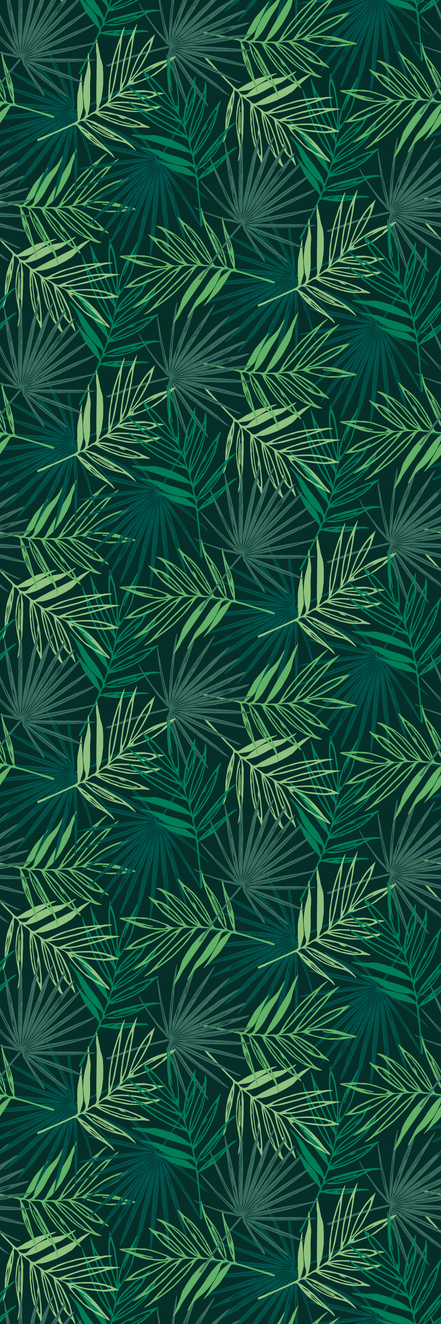 Tapis vinyle bureau motif mélange tropical - TenStickers