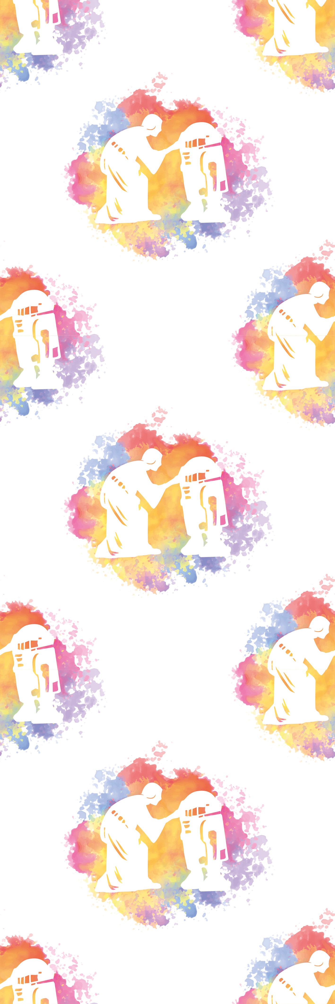 Tapis vinyle chambre motif collage fille cosmique lumineux - TenStickers