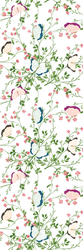 Tapis vinyle chambre aquarelle fantastique - TenStickers
