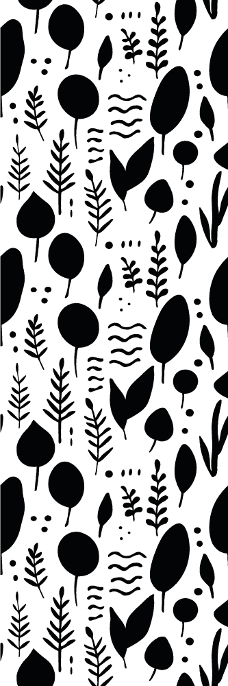 Tapis vinyle chambre images nature noir et blanc - TenStickers