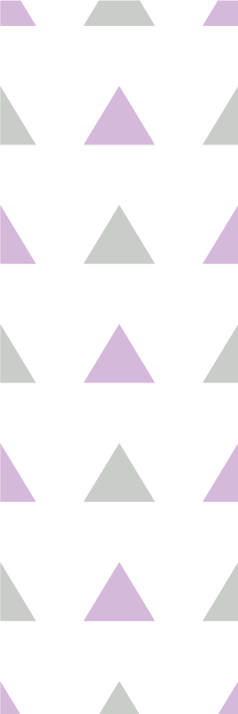Tapis vinyle chambre triangles gris et violets - TenStickers