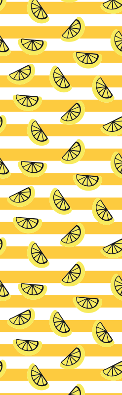 Tapis vinyle chambre design symboles de citron - TenStickers