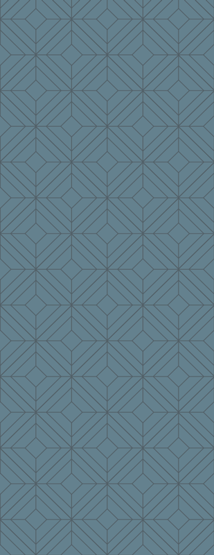 Tapis vinyle nordique motif losanges gris - TenStickers