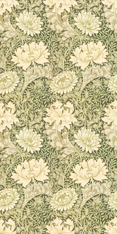 Tapis vinyle nature style moderne chrysanthème - TenStickers