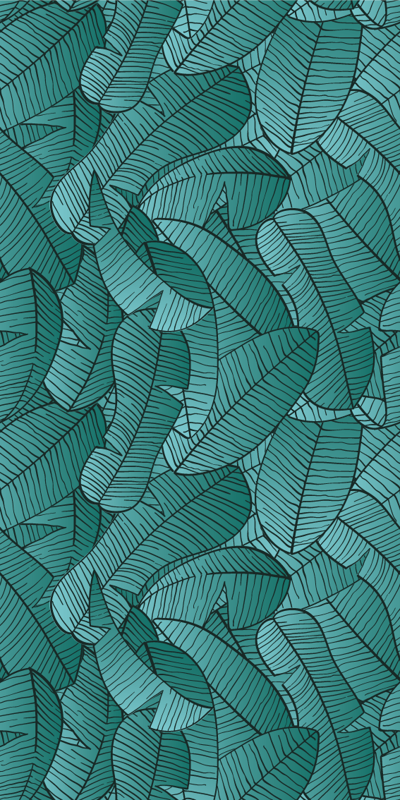 Tapis vinyle nature motif palmiers verts - TenStickers