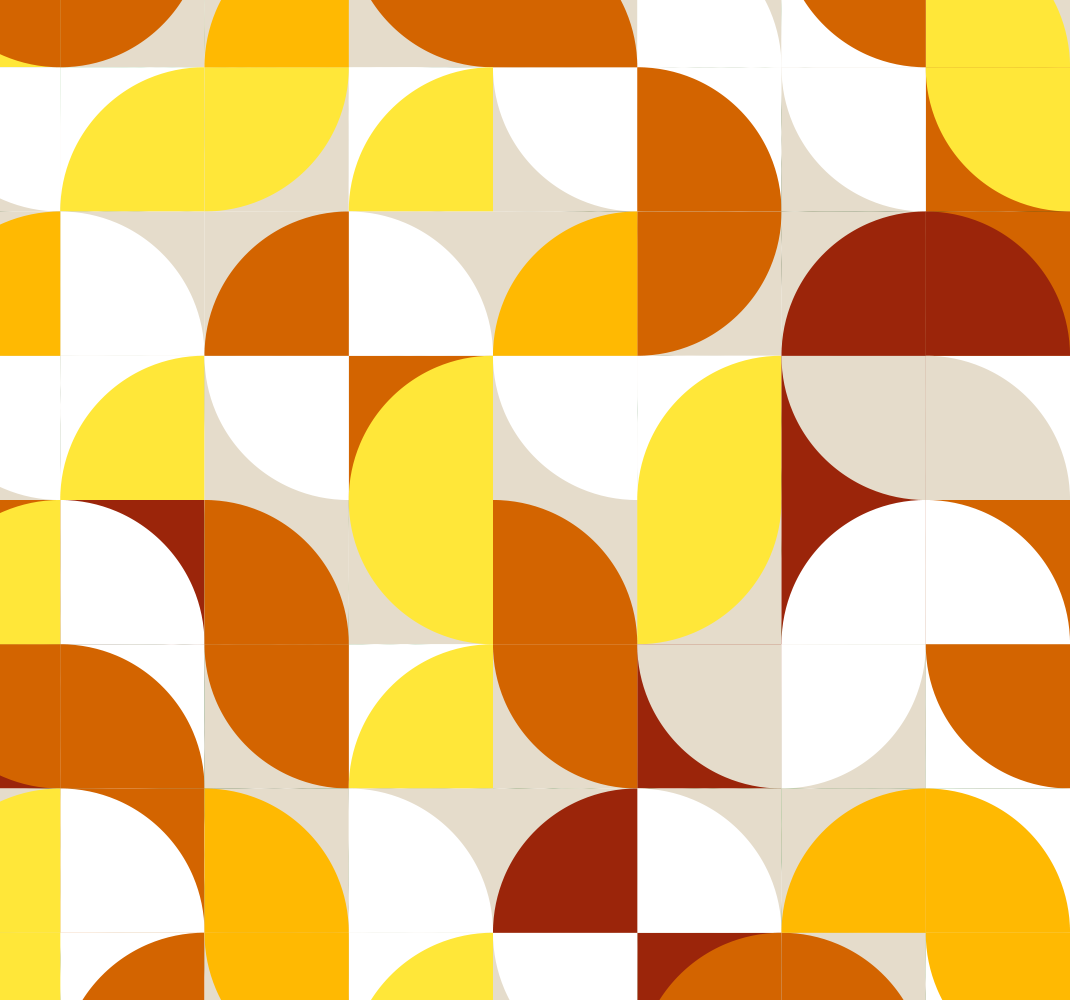 Tapis vinyle rétro style vintage orange et jaune - TenStickers