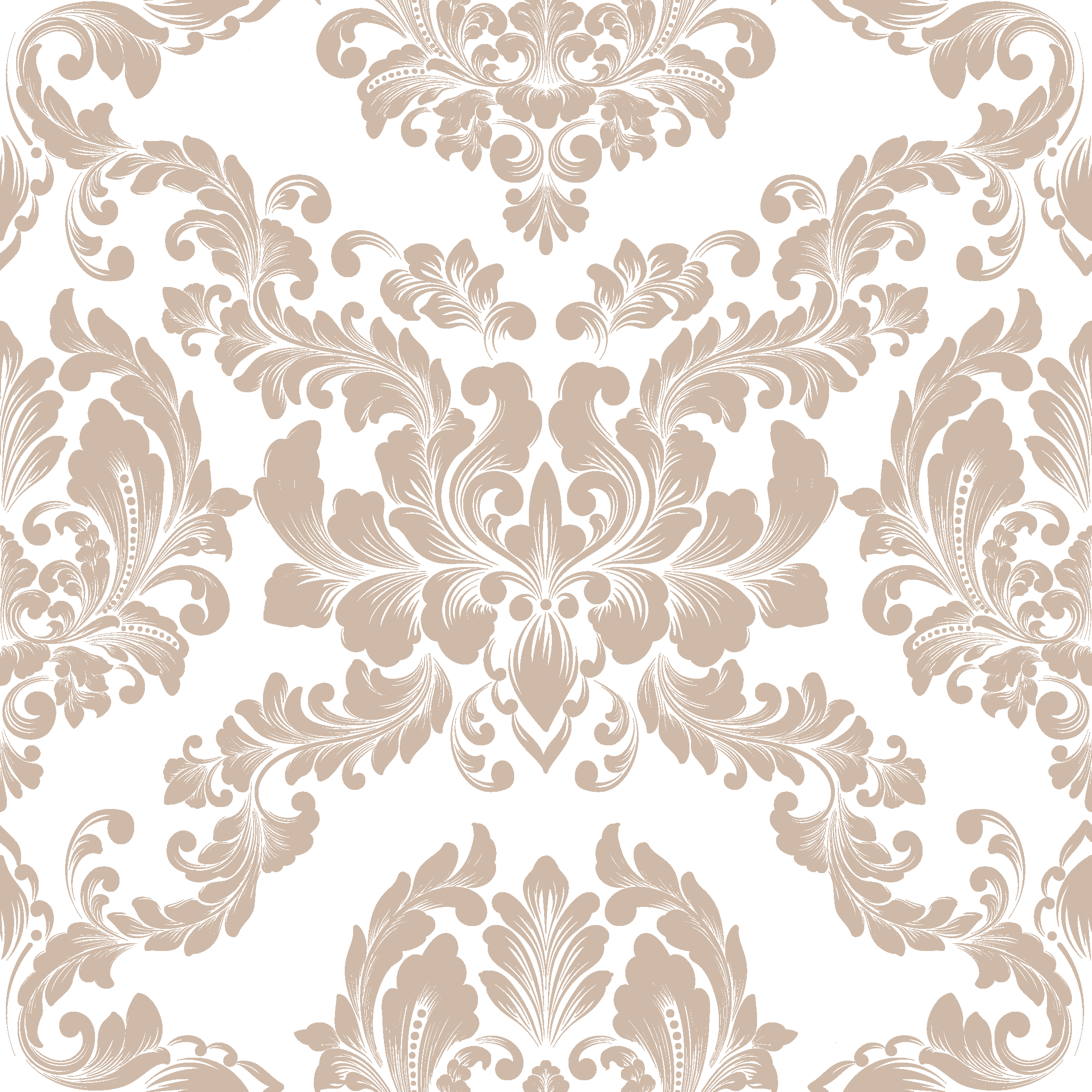 Tapis vinyle rétro motif damassé - TenStickers