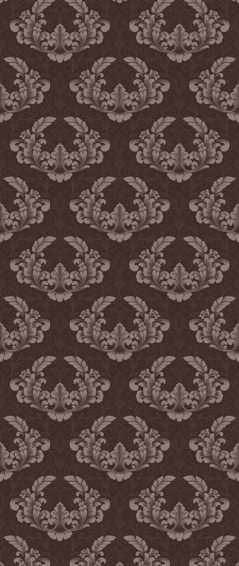 Tapis vinyle rétro motif damassé sans couture - TenStickers