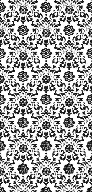 Tapis vinyle rétro style damassé royal - TenStickers