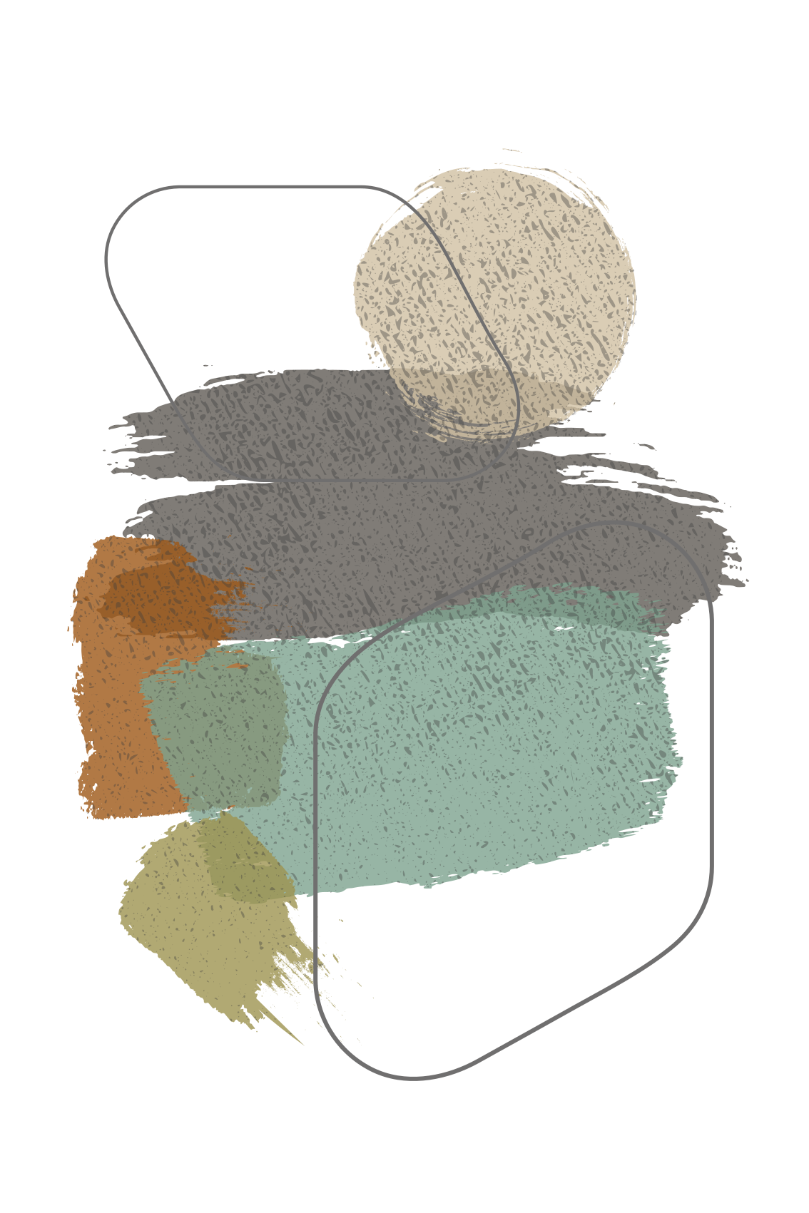 Tapis vinyle design moderne taches de couleur - TenStickers