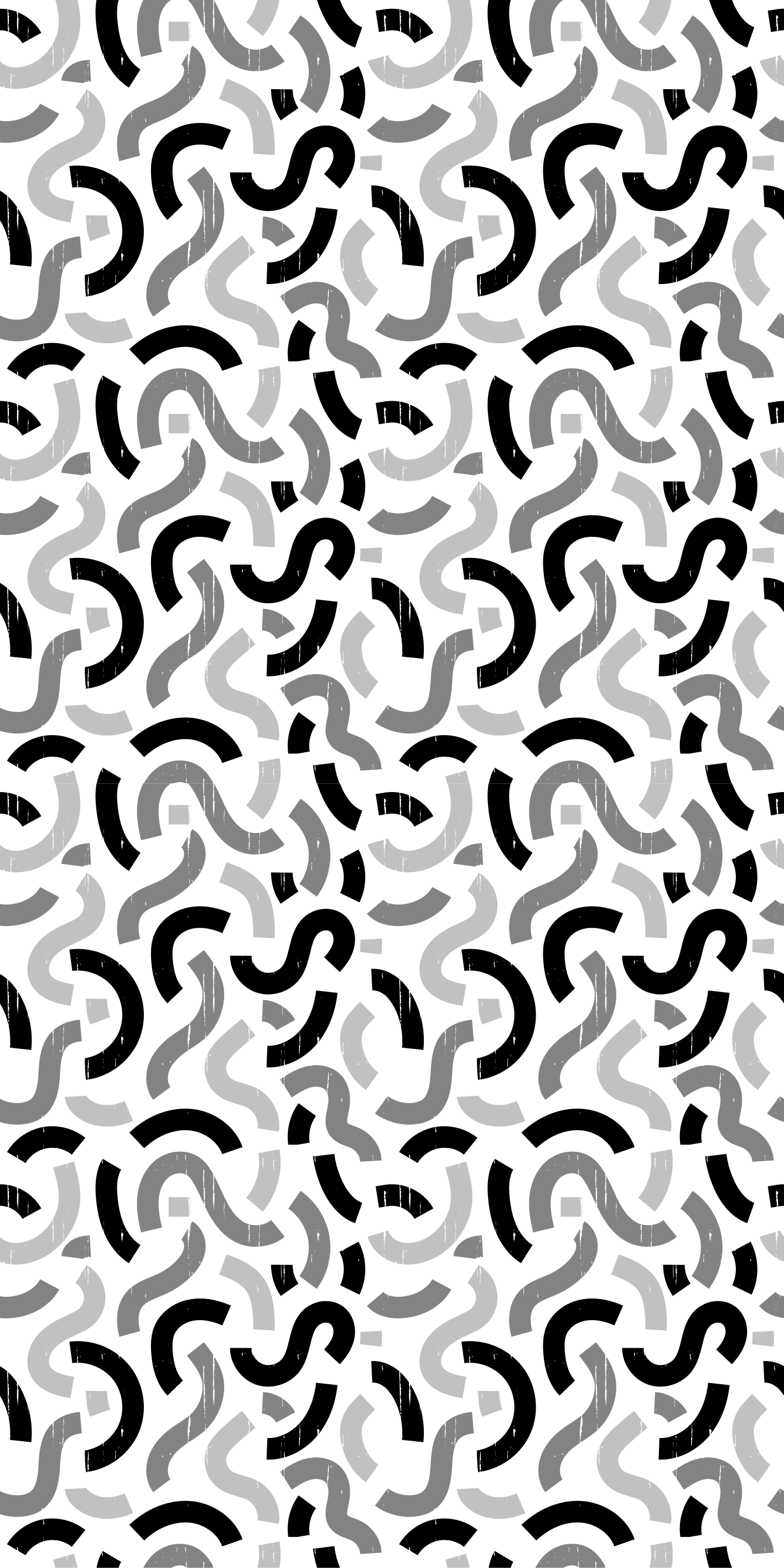 Tapis vinyle texture motifs formes noir et blanc - TenStickers