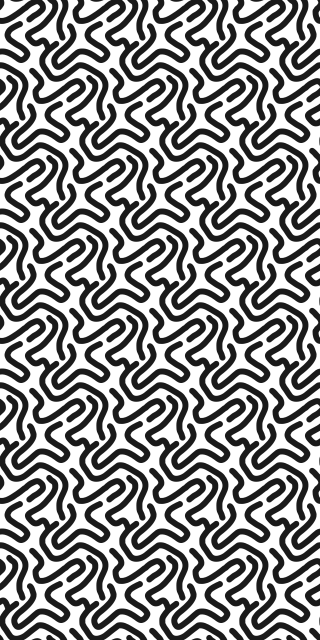 Tapis vinyle texture motif labyrinthe - TenStickers