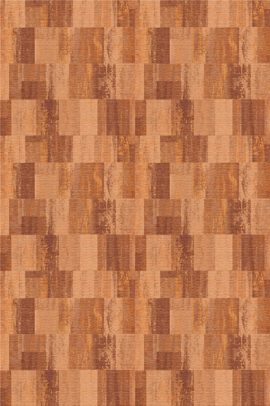 Tapis vinyle texture motifs carreaux terracotta - TenStickers