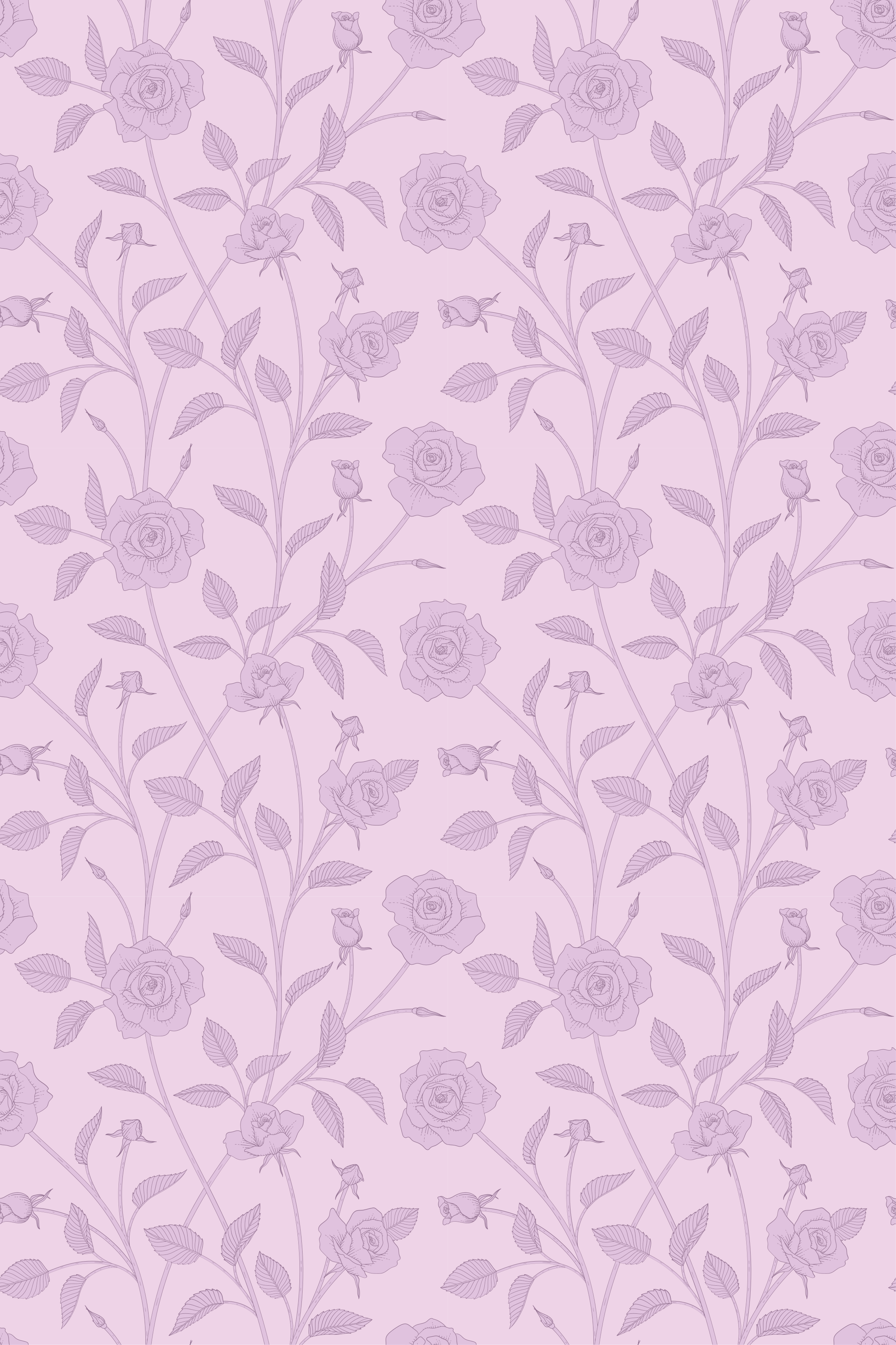 Tapis vinyle rétro roses vintage en peinture à l'huile - TenStickers
