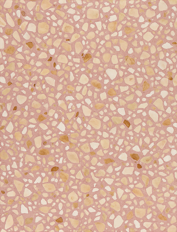Tapis vinyle texture rose terre terrazzo - TenStickers