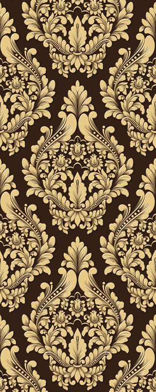 Tapis vinyle rétro style victorien classique - TenStickers