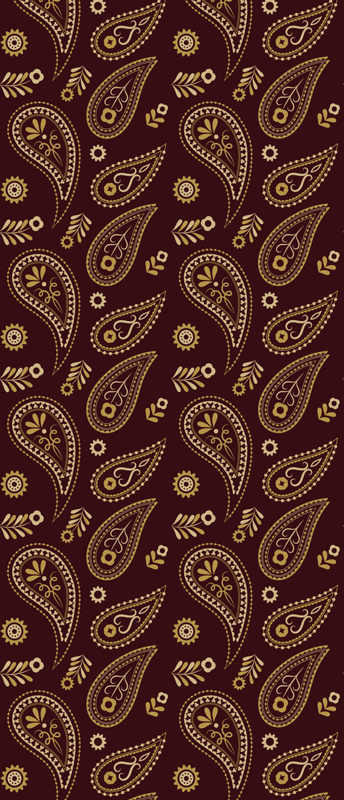 Tapis vinyle rétro motif indien classique - TenStickers