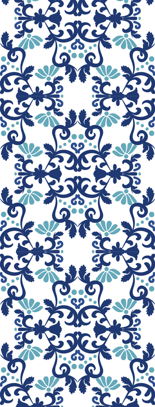 Tapis vinyle rétro style damassé classique vintage - TenStickers